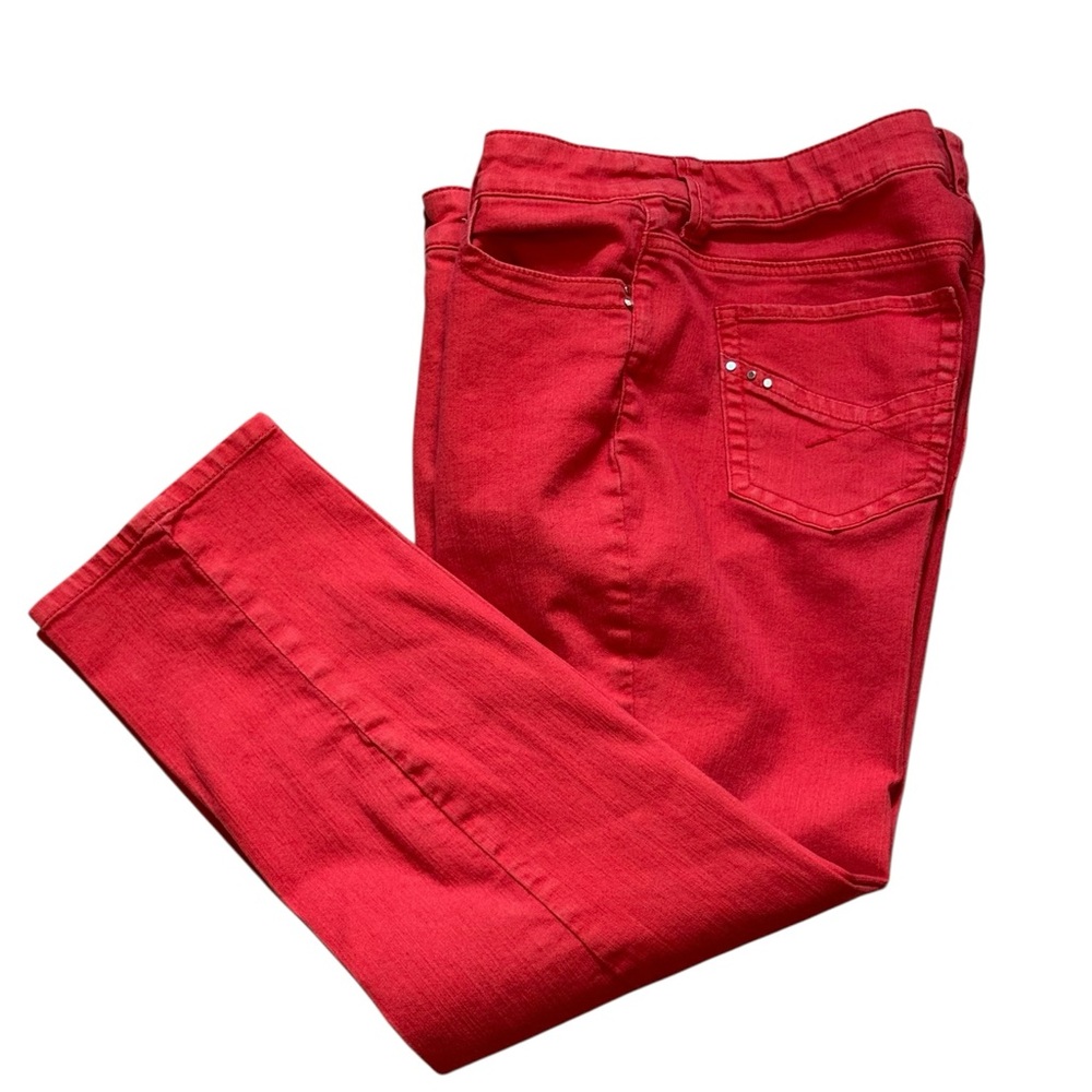 Chico's Skinny Pants in Bright Red